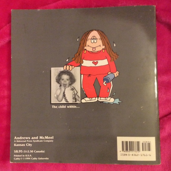 Original Cathy Guisewite cartoon drawing&books - Picture 3 of 4